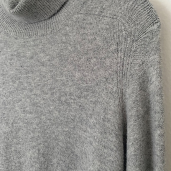 J.Crew Gray Super Soft Wool Turtleneck Sweater Dress Size Medium - Picture 3 of 4